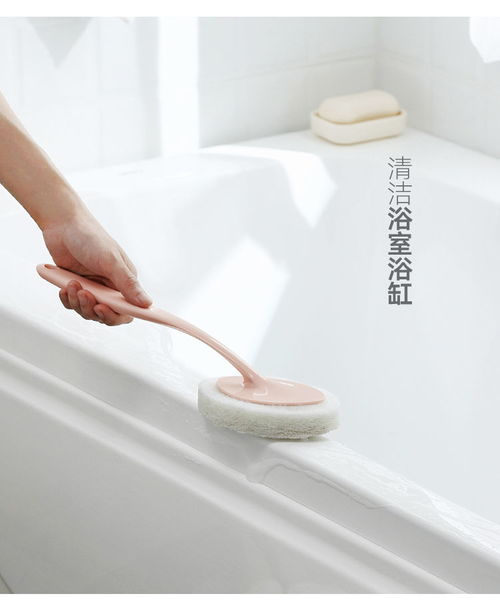 6件套長(zhǎng)柄海綿刷地板刷納米海綿擦馬桶刷廁所刷浴缸刷廚房清潔刷l